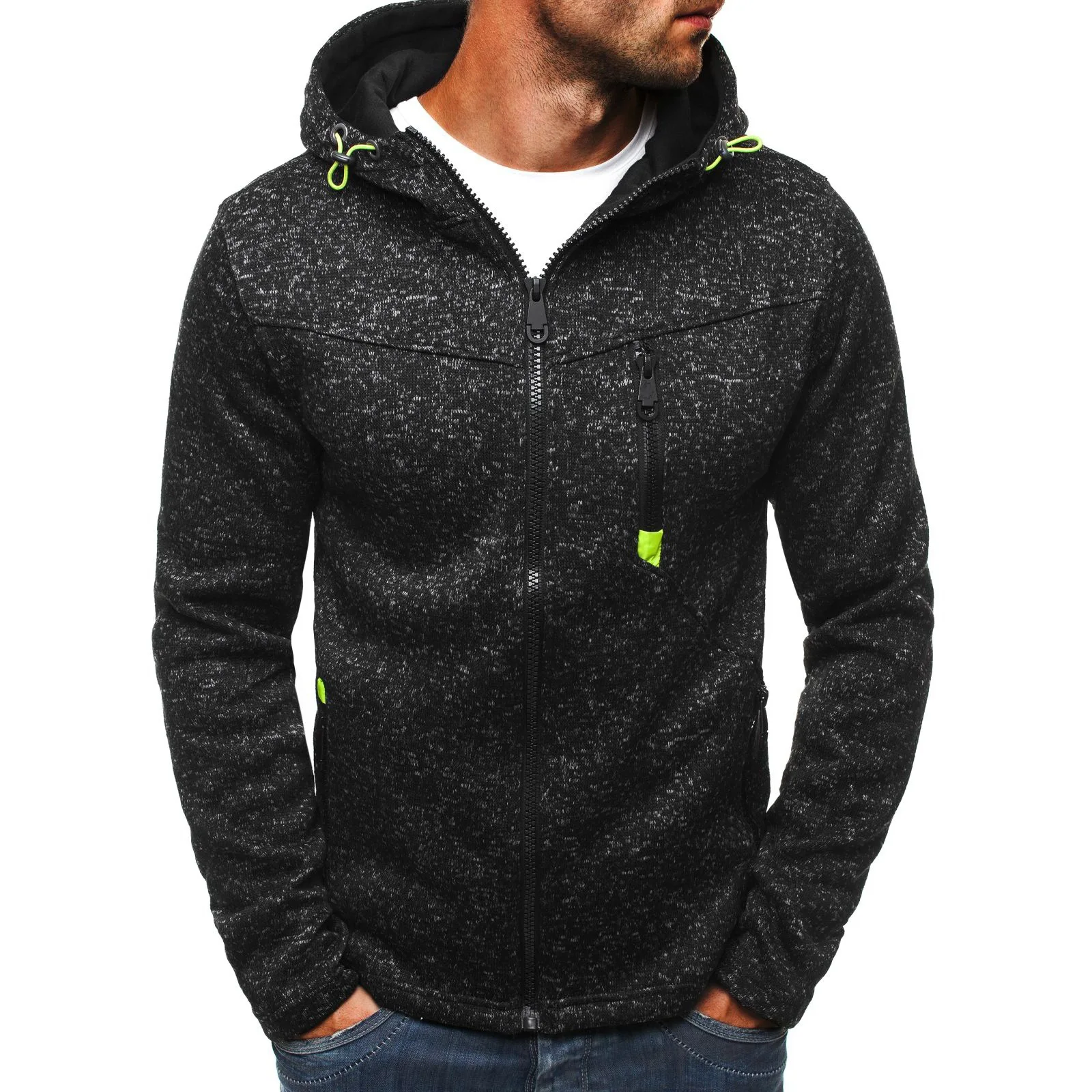 Plus Size 3XL Hoodie Men Autumn Winter FullSleeve Zipper Cardigan Men Hoodies Sweatshirts Casual Slim Solid Hooded Sweatshirt Me