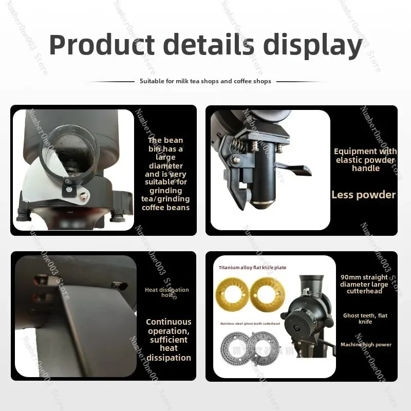 Electric Desktop Italian Hand-Brewed Coffee Special Grinder Small Household and Commercial