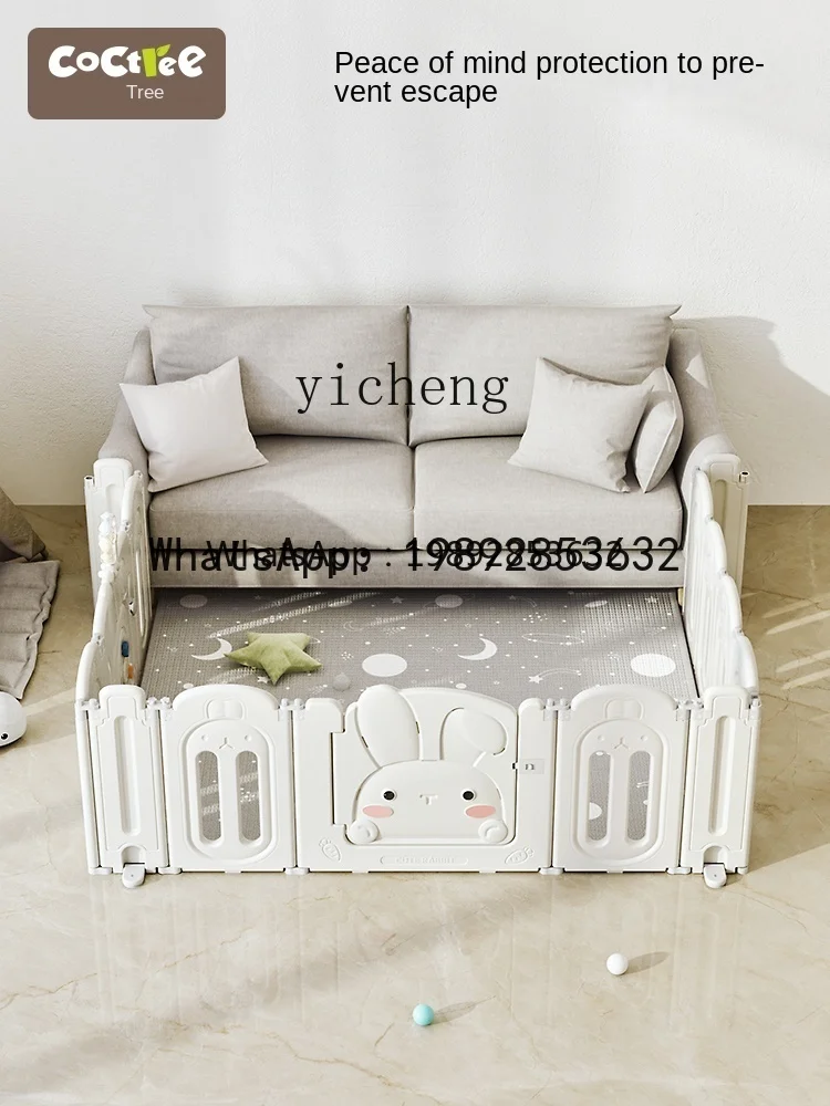 ABC Baby Protective Grating داخلي لعبة المنزل سياج تعلم المشي بار حصيرة للزحف