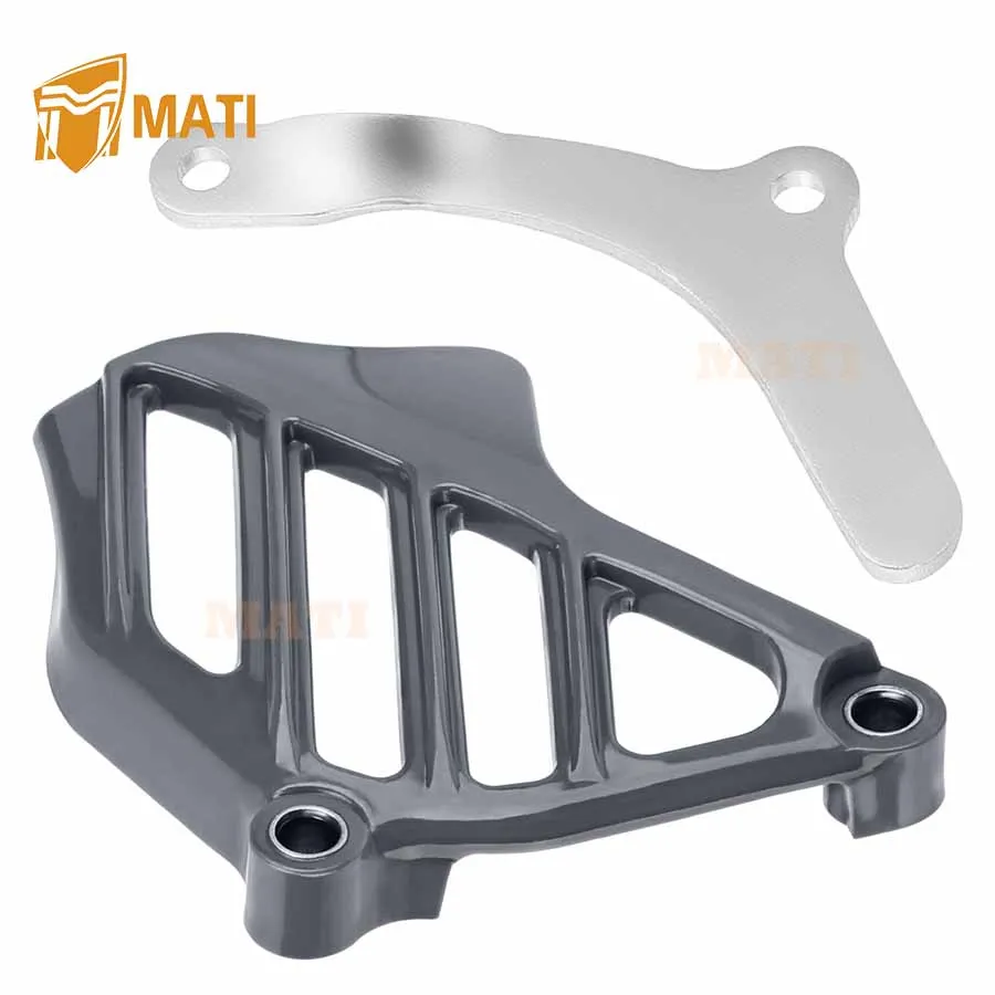 M MATI Front Sprocket Cover & Chain Guide Fit for Honda CR250R CR500R 1984-2001, OEM# 23810-KZ3-861 23810-KZ3-860 23812-KA4-740