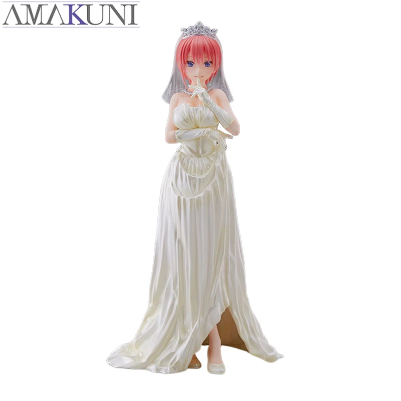 In Stock Genuine Original AMAKUNI Nakano Ichika Wedding Ver. The Quintessential Quintuplets Action Anime Figure Model Dolls Gift