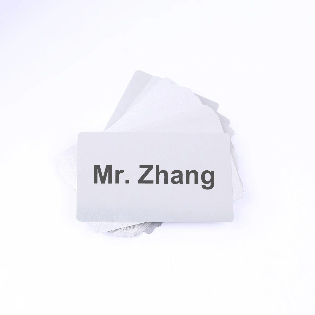 

50Pcs DIY Color Name Card 0.2mm Aluminum Blank Business Card Laser Marking Plate Cnc Engraving Ready Rounded Edge Portable Name