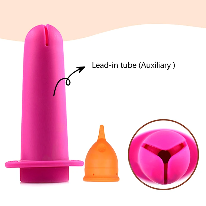 Women Portable Menstrual Cup Booster Medical Silicone Leak-proof Menstrual Period Cup Booster Feminine Hygiene Product