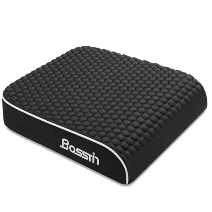

Extra Large Office Chair Cushion 19"x17"x3" Seat Cushion with Honeycomb Message Dots and High-Resilient Foam for Back and Tailb