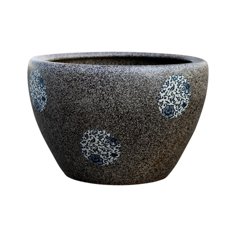 

Jingdezhen ceramic water lily tank raising bowl lotus tank living room koi fish turtle raising turtlehousehold