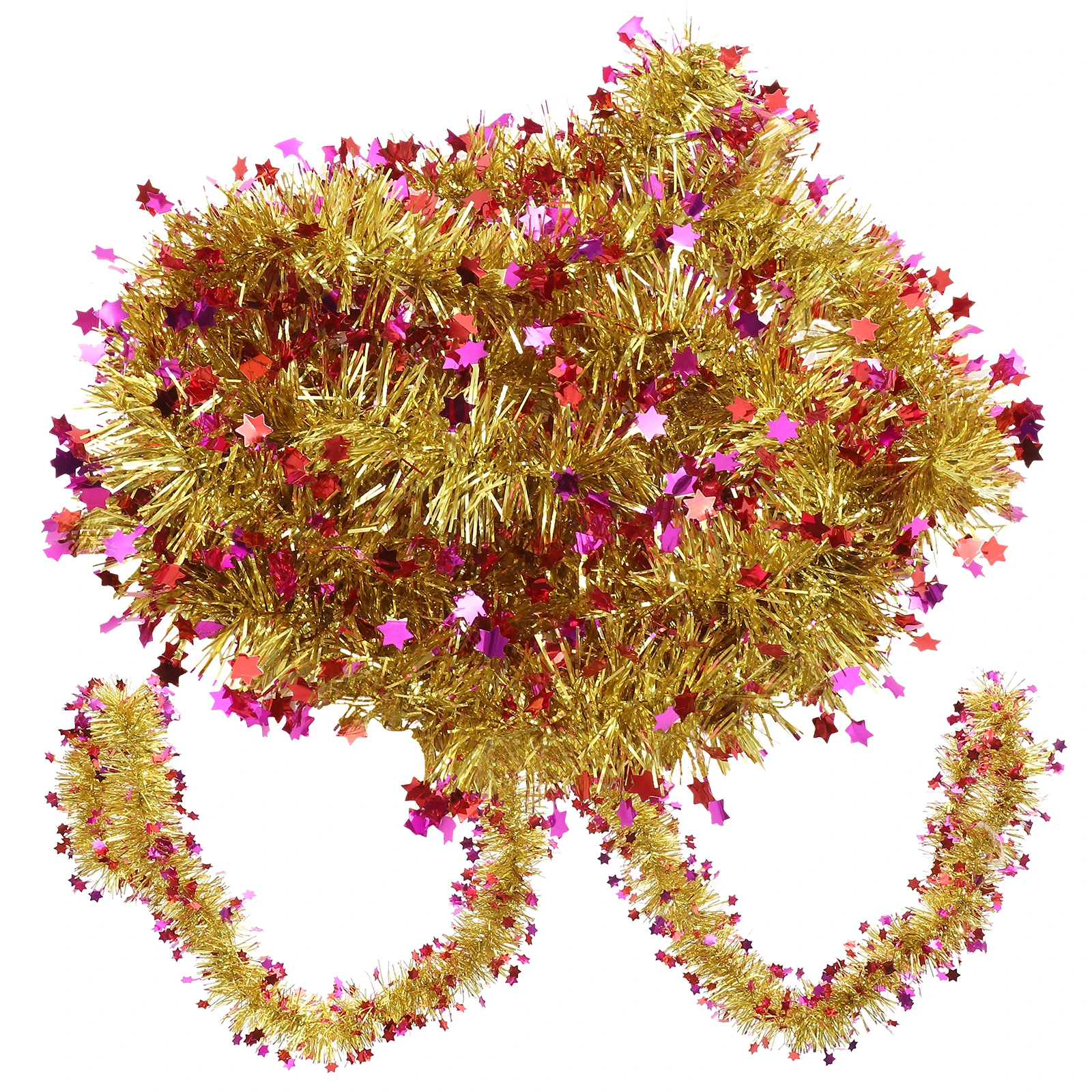 

3 Pcs Ribbon Decoration Festive Garland Star for Wreath Making Hanging Stars Decorations The Pet Party