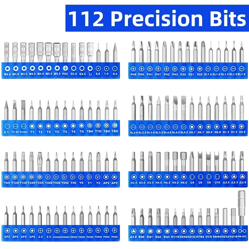 Kaisi K-9126 Precision Telecommunications Repair Tools Set Screwdriver Bits for Watch Repairing Mobile Phone PC Electronic Part