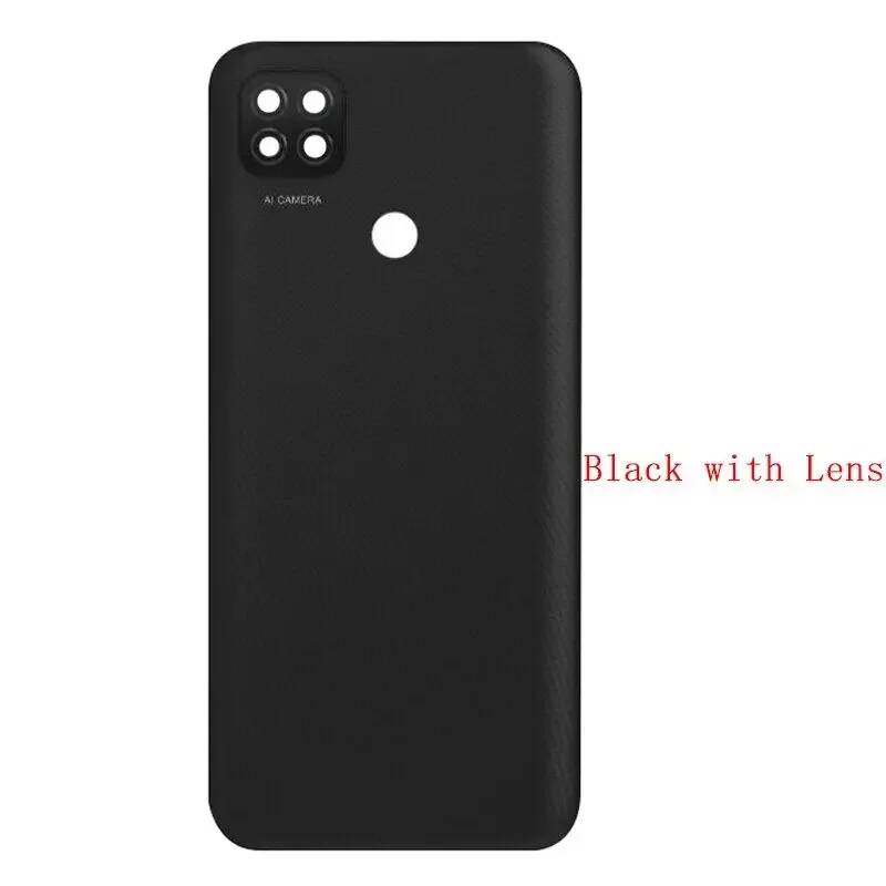 Back Cover For Xiaomi Redmi 9C Battery Cover Rear Door Housing Case with Camera Frame Lens Repair Parts