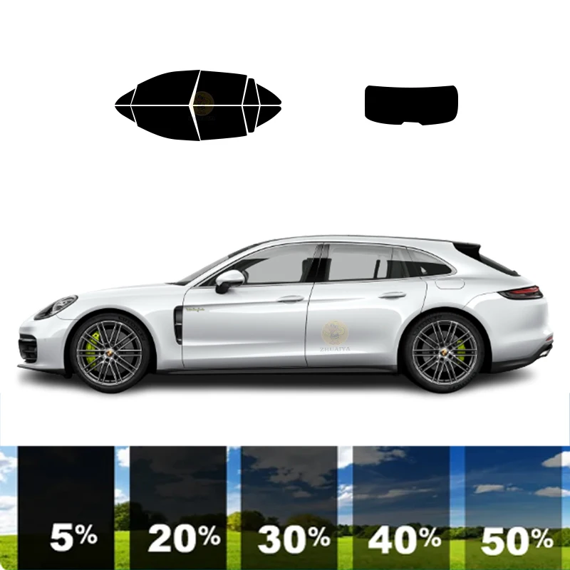 

precut Removable Window Tint Film 100% UVR 5%-70%VLT Heat Insulation Carbon ﻿For PORSCHE PANAMERA TURISMO 4 DR HATCH 2017-2023