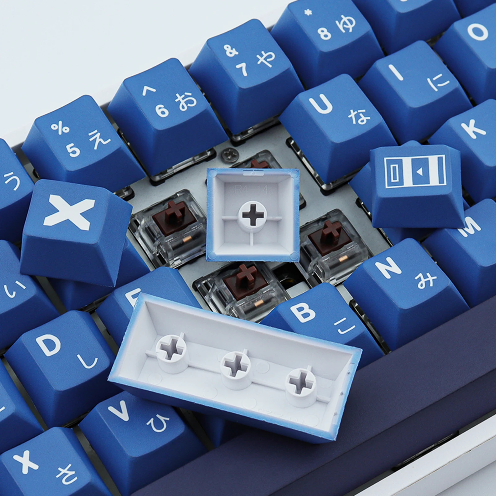 129 Tasten GMK Striker Tastenkappen PBT Tastenkappe Kirschprofil Farbsublimation für Cherry CMMK TM680 mechanische Tastatur für MX-Schalter