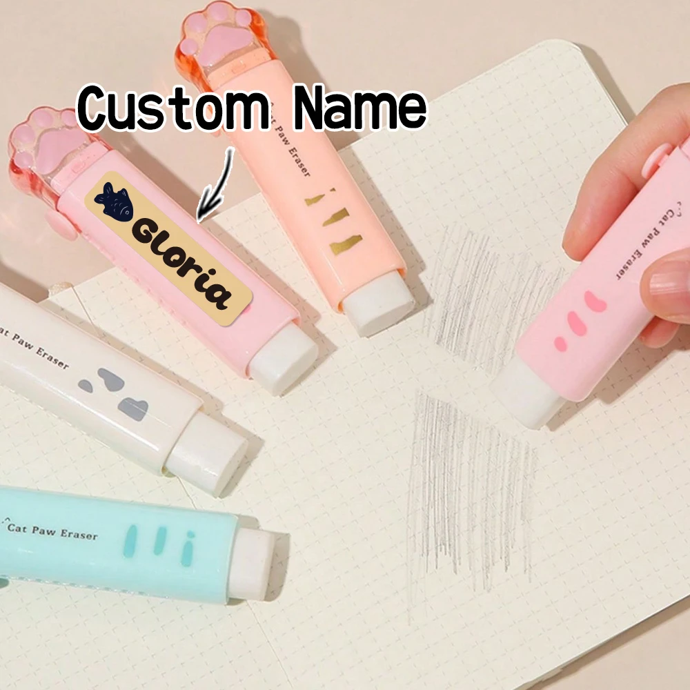 Custom clownfish Name Sticker,Transparent Waterproof Stickers for Kids,diy Name Labels for School Bag Bottles Pen Mug Uniform view 3