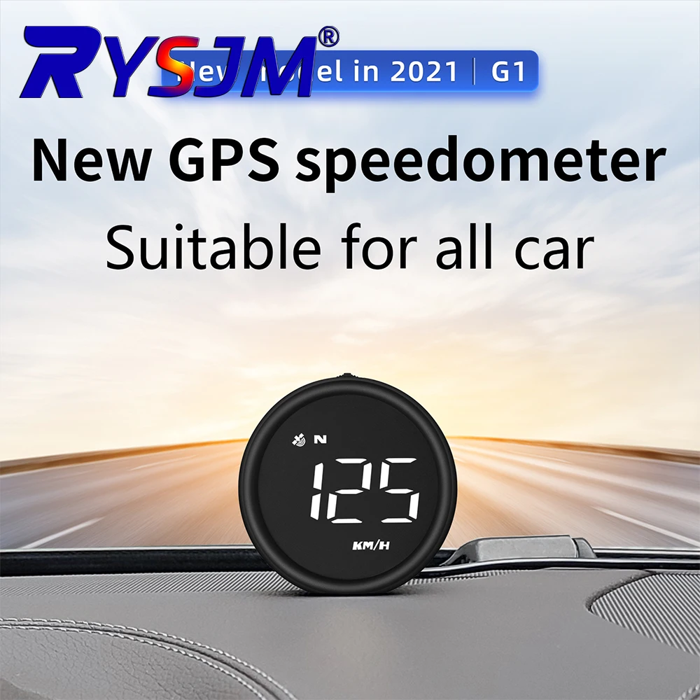 Universal Car HUD GPS Gauge Head up Display G1 Auto Speedometer on-board Computer Suitable for All Car