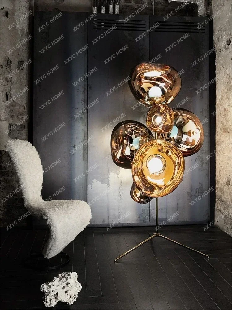 Italian Volcano Lava Floor Lamp Postmodern Superior Living Room Bedroom Vertical Decoration Ambient Light