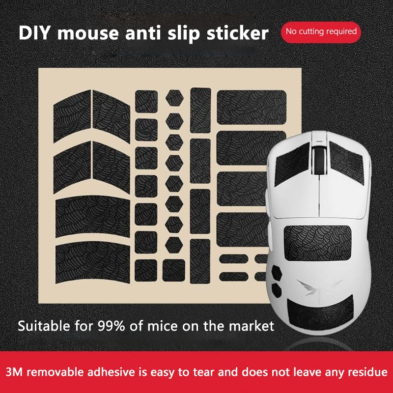 Non Slip Suck Sweat Mouse Grip Tape Skate Sticker Mice Anti-Slip Sticker For E-Sport Gamer Universal Gaming Wireless Mouse