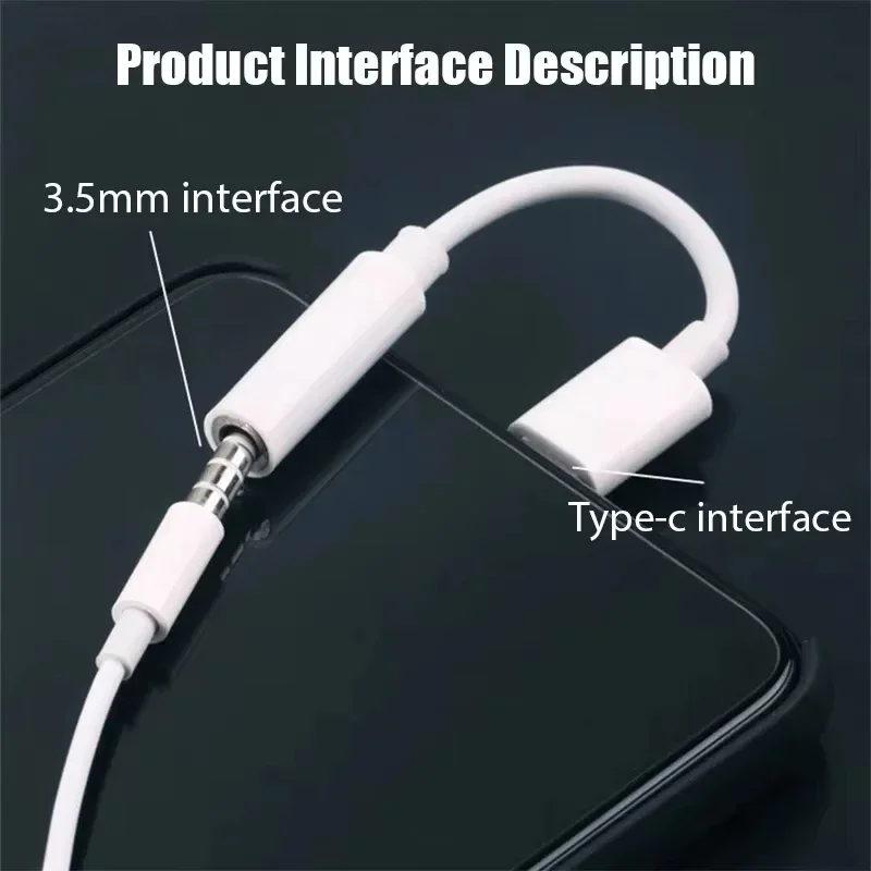 نوع C إلى 3.5 مللي متر سماعة مهايئ الرافعة USB C كابل الصوت آيفون 16 سامسونج غالاكسي S25 S24 الترا Xiaomi سماعة Aux محول