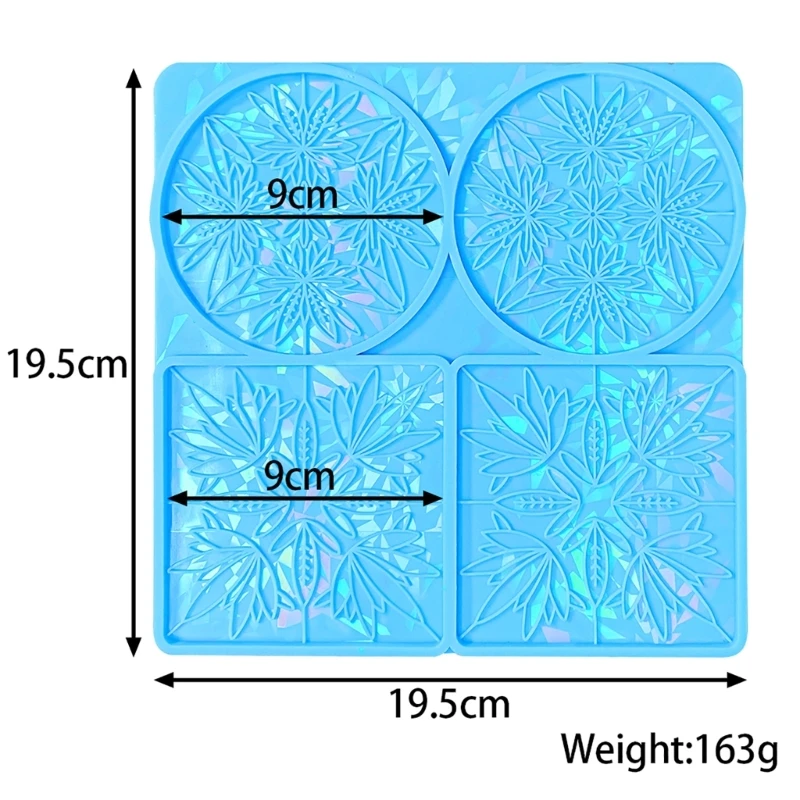 Cup Mat Epoxy Mold DIY Artwork Home Ornament Shiny-Drink Mat Mold K3KF