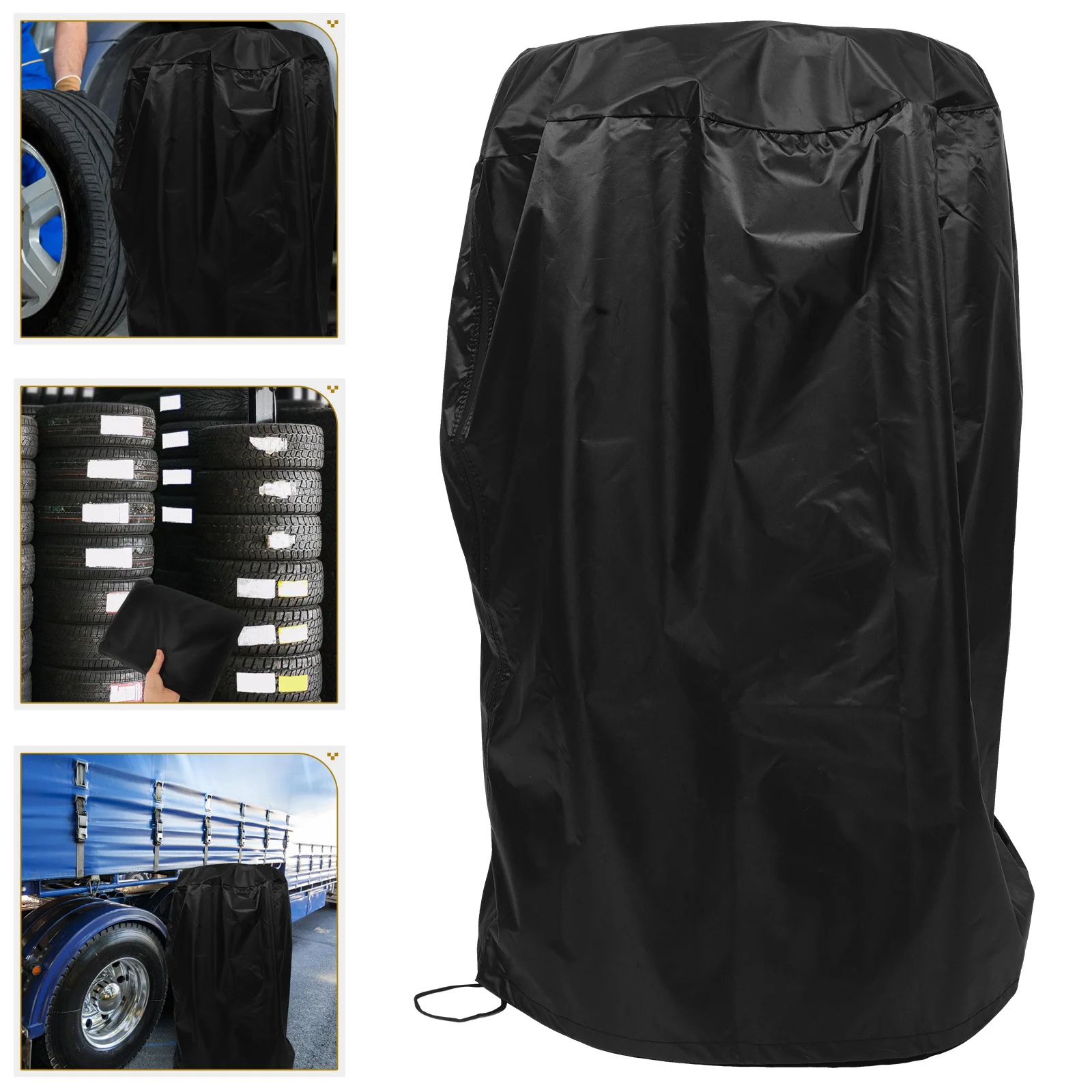 

Universal Large Tire Storage Bag Waterproof Uv Protection Wheel Cover Pouch Spare Tires Foldable Lightweight For Cars Trucks Rv