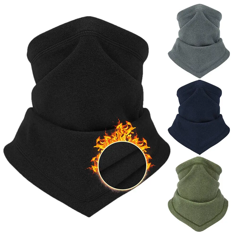 

Winter Neck Warm Gaiter Windproof Ski Half Face Mask With Adjustable Drawstring