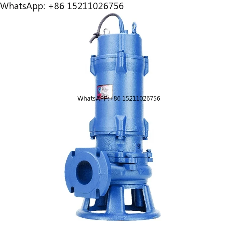 Heavy Duty Submersible Grinder Sewage Pump Cutter Submersible Water Pump Usage Fecal Single Blade Impeller Toilet Pump Chopper