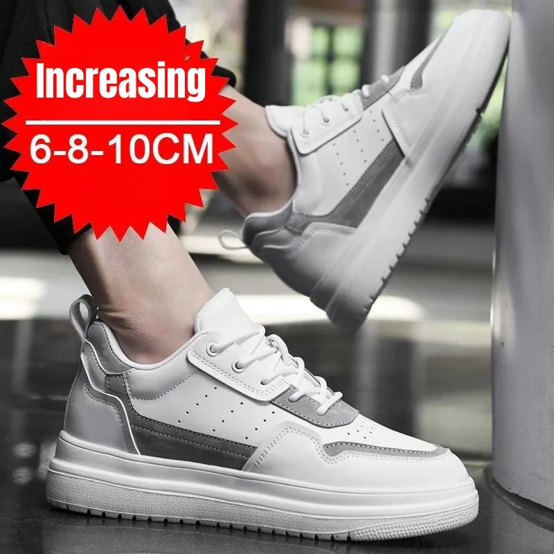 PDEP 2023 New Autumn Invisible Inner Heightening Men\'s Sneakers 10cm Casual Sports Shoes  Korean Zapatillas Tenis Para Hombre