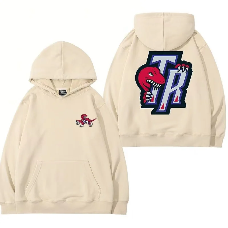 Autumn and Winter New Hooded Sweatshirt Men's Raptor American Retro Basketball Sports Pullover Long-Sleeved Loose Clothes