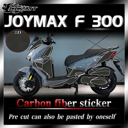 3D Carbon Fiber Protective Adesivos, Modificação do carro em relevo, decalques para SYM JOYMAX F300