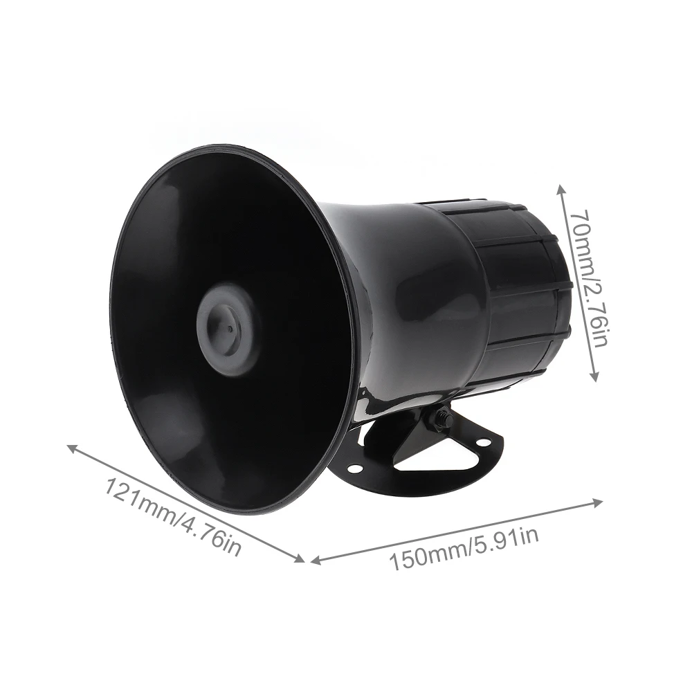 50W 12V 5A 3 Sound Car Electronic Warning Siren Motorcycle Alarm Firemen Ambulance Loudspeaker Support MIC