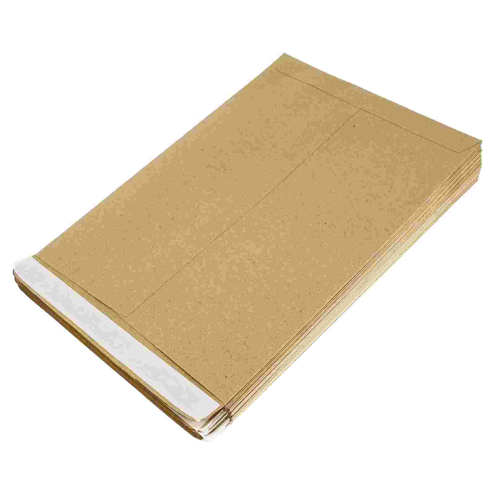 50 Pcs Kraft Envelope Retro Paper Envelopes A4 Invitation Bag Files Wedding Invites Message Big