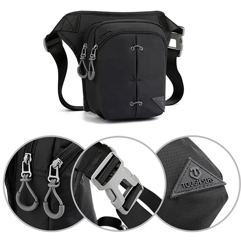HVTIL Luxury High Quality Men Women Waist Bag Outdoor Fanny Pack Fashion Chest Pack Outdoor Cycling Tactics Waterproof Leg Bag