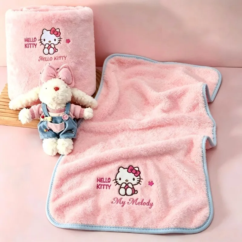 Sanrio Hello Kitty Cotton Bath Towel, Cute Cartoon Soft Absorbent Towels, Household Shower Beach Towel, Girls Hair Wrap Headscar - view 4