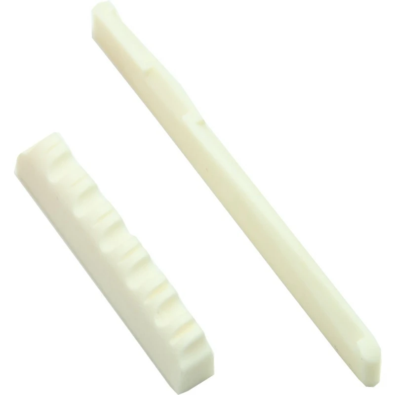 1Set Ivory Bone Bridge Saddle And Nut For 6 String Acoustic Guitar