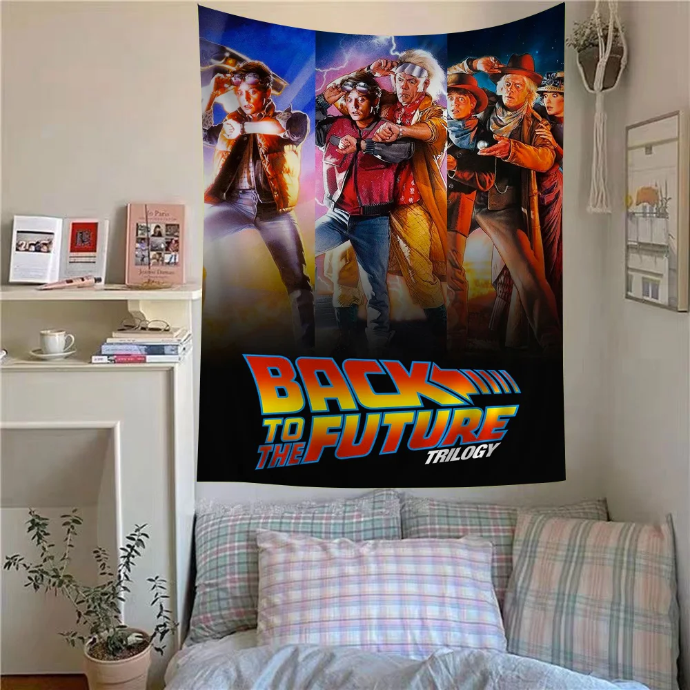 Back To The Future Cartoon Tapestry Wall Hanging Decoration Household Home Decor