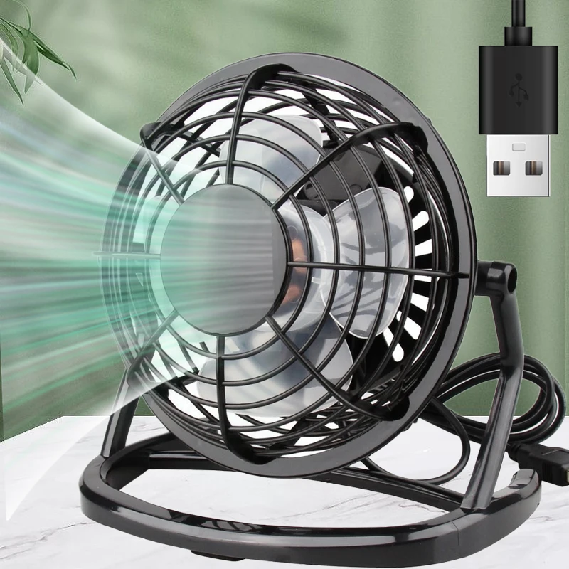USB Silent Fan Desk Cooler for Laptop Notebook Desktop PC Offiice Outdoor Car Summer Cooling Fan Portable Rotatable USB Mini Fan