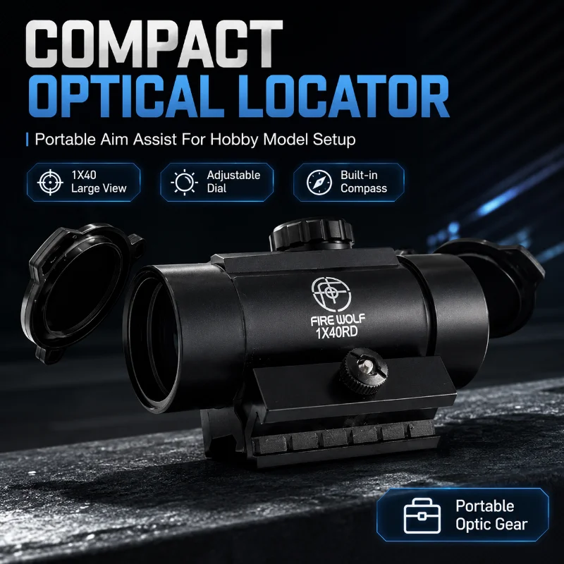 1X40RD Optical View Module Universal 20mm Rail Mount Outdoor Interactive Hobby Model Upgrade Accessory