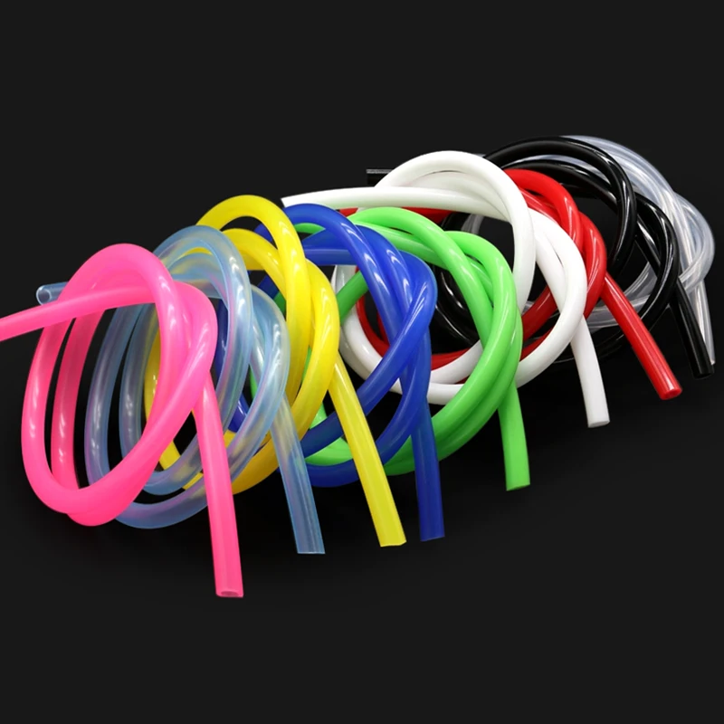 1 meter ID 0,5 1 2 3 4 5 6 7 8 9 10 mm Meerkleurige siliconen buis Flexibele rubberen slang Food Grade Frisdrankpijp Waterconnector