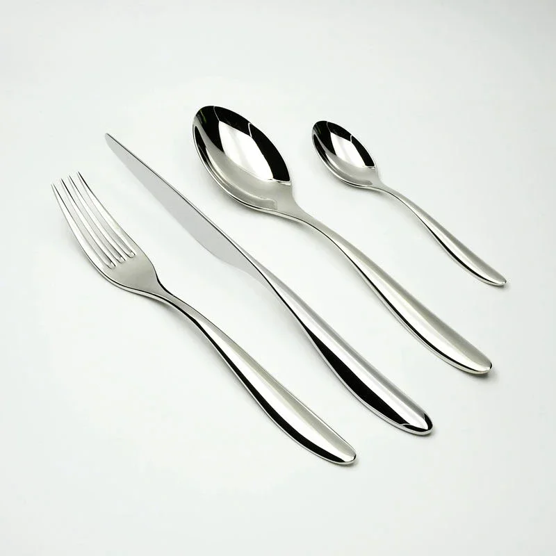 24 PCS Cutlery Set 18/10 Silver Dinner Set Classic Restaurant Stainless Steel Kitchen Wedding Dining Dinnerware Tableware