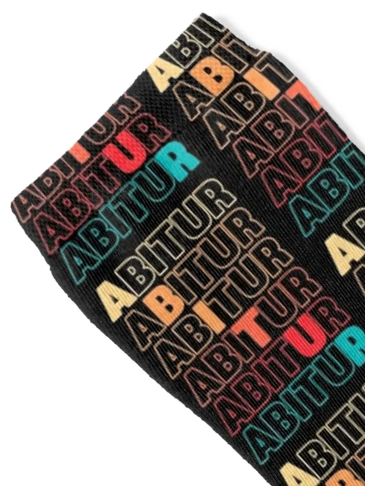 Abitur graduation high school school school gift idea Socks designer custom sports new year funny gift Mens Socks Women's