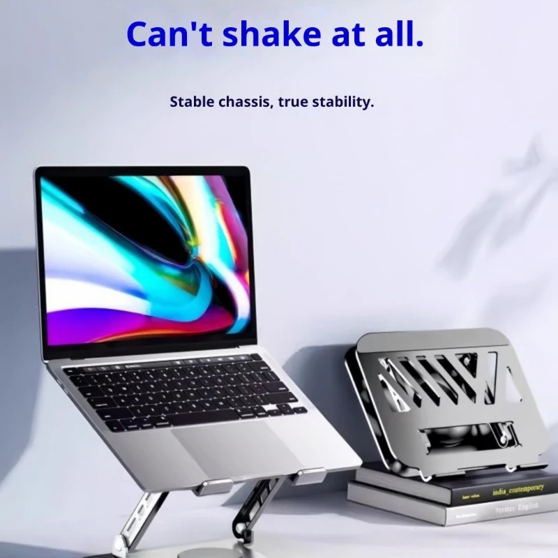 Laptop Stand Risers Solid Carbon Steel Construction Foldable Design For Tablets Phones Enhances Support Rack Holder 896C