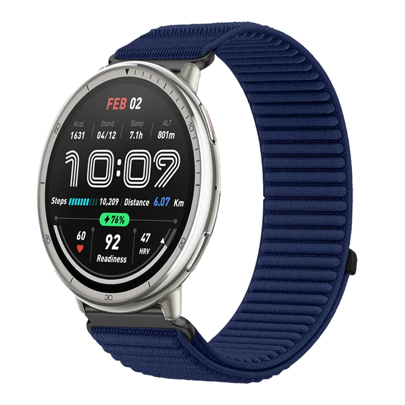حزام نايلون 20 ملم لـ Amazfit Active 2 سوار بديل قابل للتعديل لـ Amazfit Active 2squar/bip3 Pro/GTR Mini #4