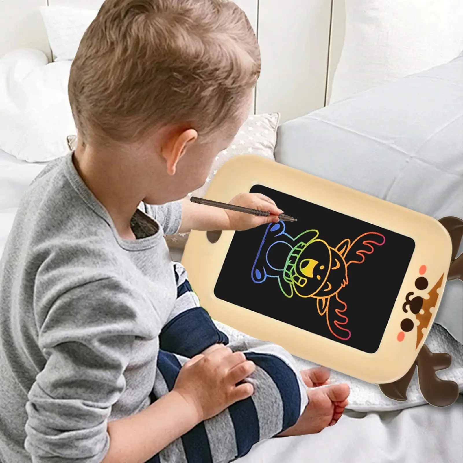 لوحة خربش LCD للكتابة ألعاب تعليمية قابلة للمسح مقاس 8.5 بوصة شاشة ملونة لوحة خربش للأطفال والأولاد والبنات في الفصول الدراسية