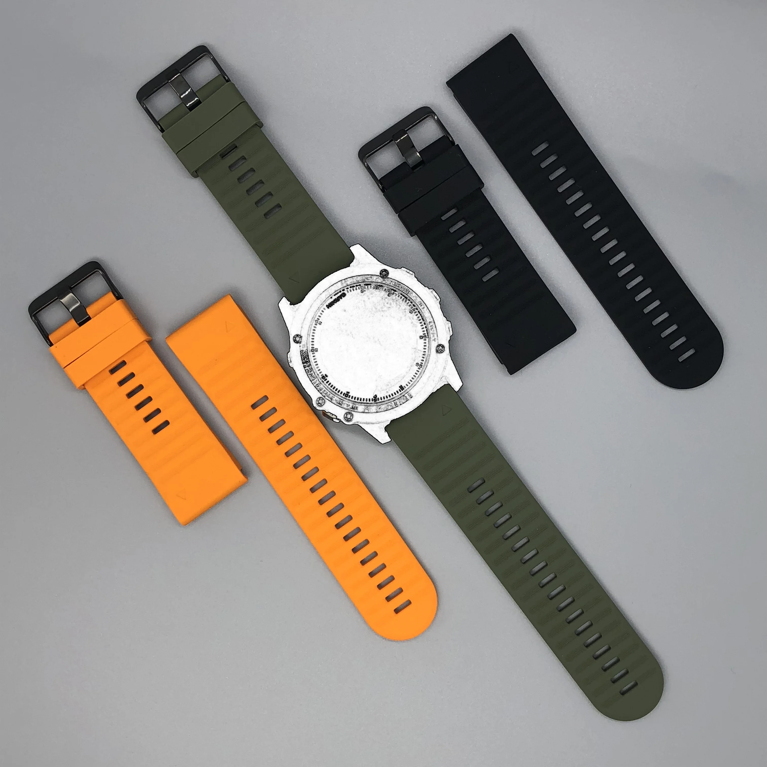 QuickFit 20 22 26mm Watch Strap For Garmin Fenix 7S 6S 5S/Fenix 7 5 6 Pro/Fenix 7X 5X 6X Pro Replacement Strap Silicone Bracelet