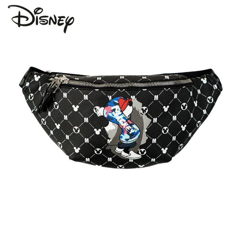 Disney Mickey New Men's Waistpack Fashion High Quality Women's Crossbody Bag Classic Multi Functional Casual Sports Chest Bag