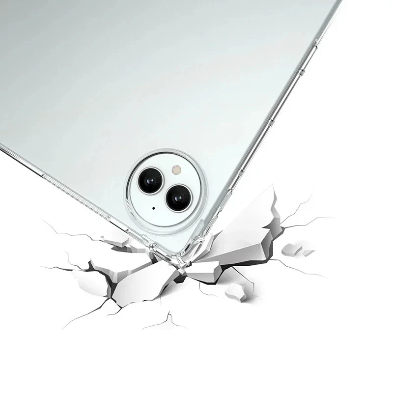 Capa airbag para huawei matepad pro 13.2 polegadas transparente macio tpu capa traseira à prova de choque para huawei matepad pro 13.2 2023 2025