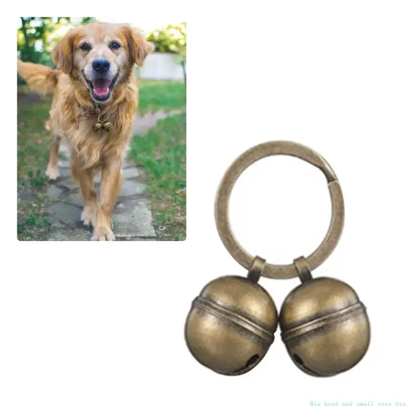 581C Pet Collar Bells Round Shaped Puppy Bells Dog Behavior Training Supplies