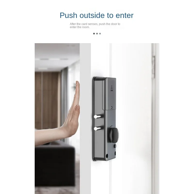 Tuya Smart Lock APP IC Card Unlock Invisible Door Lock Smart Electronic RFID Lock Indoor Wooden Door Burglar Door Locks