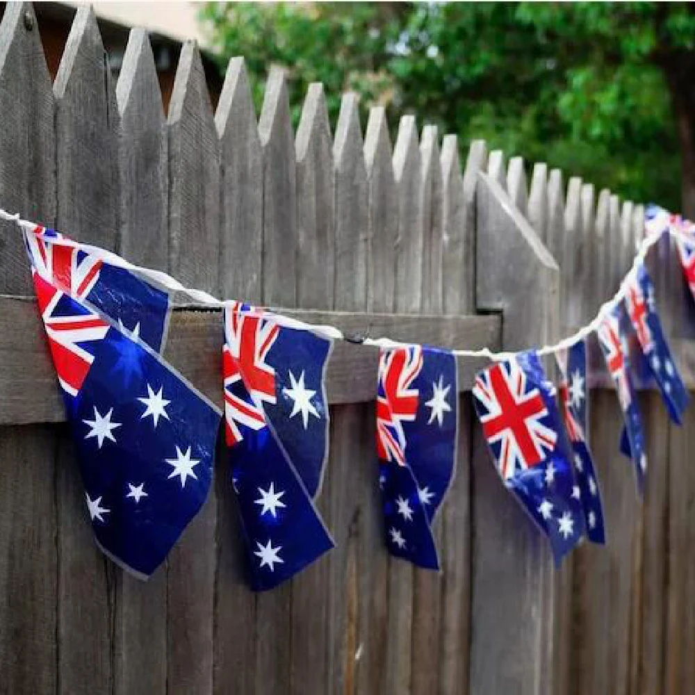 Australia bunting flags 20x30cm/14x21cm 24pcs Australia String flags Pennant Banner Festival Party Holiday for decoration