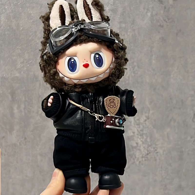 I vestiti per bambini Labubu di prima, seconda e terza generazione sono fantastici e trendyy Auricolari Giacca in pelle Top Labubu Clothes