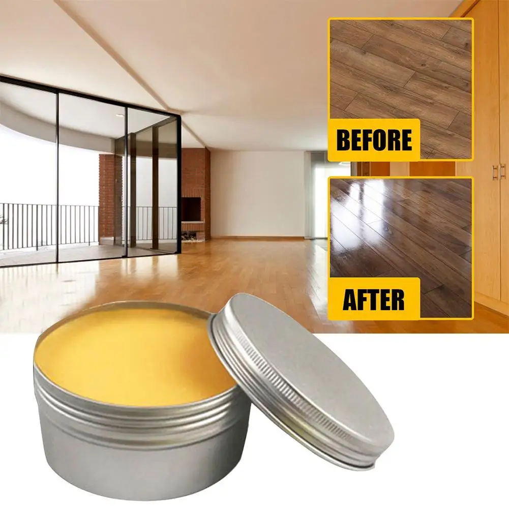 20g Wood Care Wax Natural Pure Wax Paste Wood Polishing Furniture Polishing Floor Seasoning Beeswax Polisher Z1V4