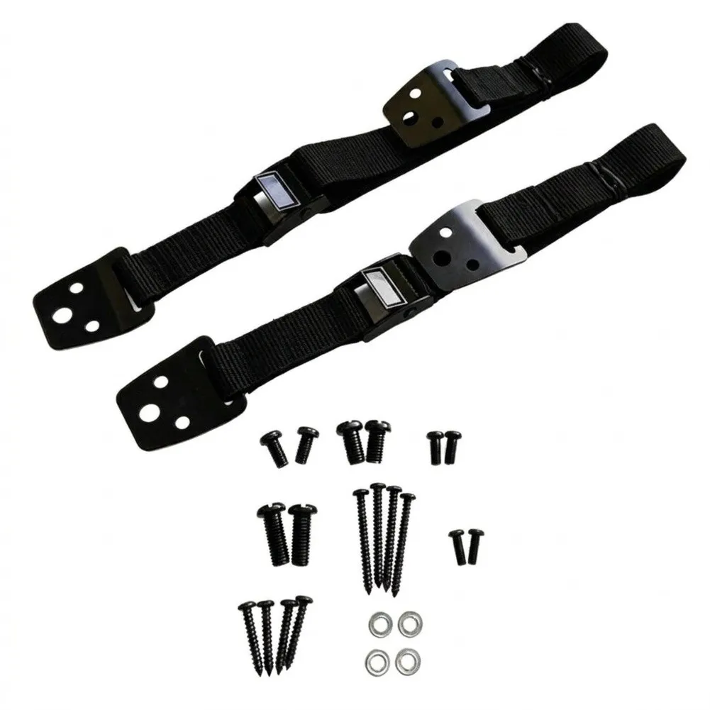 Adjustable Anti Tip Strap With Metal Buckle For Furniture TV, Nylon Wall Securing Belt With Mounting Screws