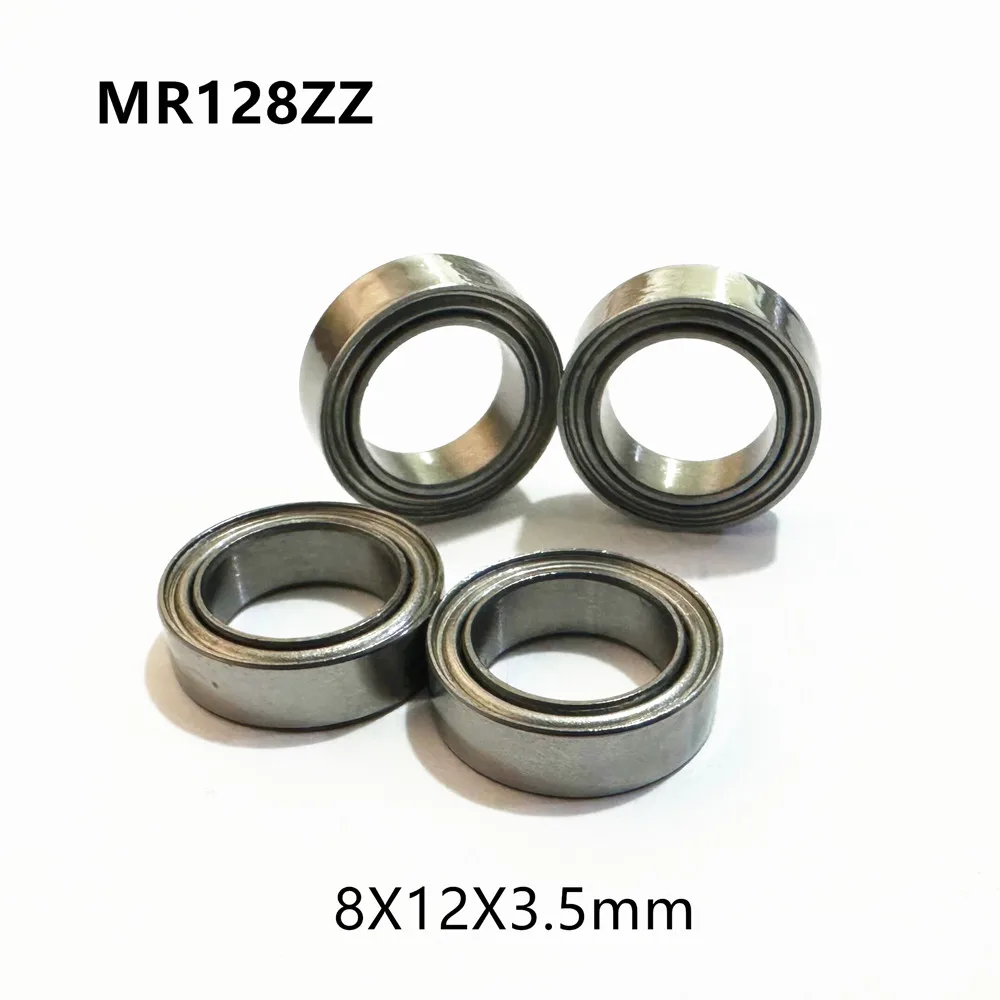 50Pcs MR128ZZ L-1280ZZ 8x12x3.5 mm Deep Groove Ball Bearing Miniature Bearing Advanced High Quality Model MR128